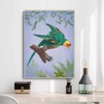 cartel de pajaros vintage 1