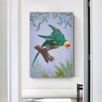 cartel de pajaros vintage 1