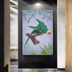 cartel de pajaros vintage 1