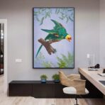 cartel de pajaros vintage 1