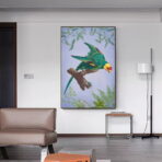 cartel de pajaros vintage 1
