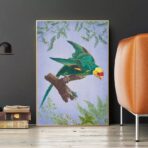 cartel de pajaros vintage 1