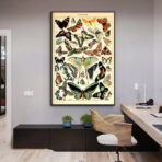 cartel vintage mariposa