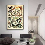 cartel vintage mariposa