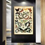 cartel vintage mariposa