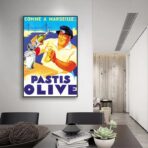 cartel pastis oliva marsella