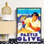 cartel pastis oliva marsella