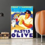 cartel pastis oliva marsella