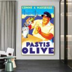 cartel pastis oliva marsella