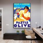 cartel pastis oliva marsella