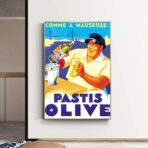 cartel pastis oliva marsella