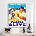 cartel pastis oliva marsella