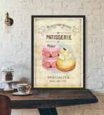 cartel pasteleria vintage