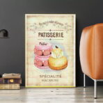 cartel pasteleria vintage