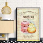 cartel pasteleria vintage