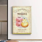 cartel pasteleria vintage