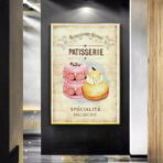 cartel pasteleria vintage