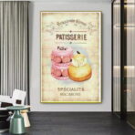 cartel pasteleria vintage