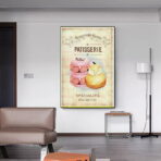 cartel pasteleria vintage