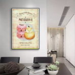 cartel pasteleria vintage