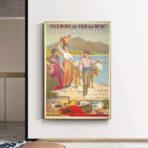 cartel vintage del pais vasco