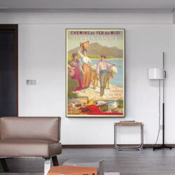 cartel vintage del pais vasco