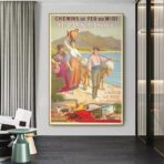 cartel vintage del pais vasco