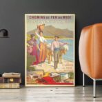 cartel vintage del pais vasco