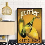 cartel vintage perrier 1