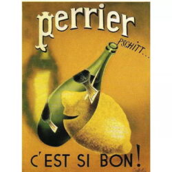 cartel vintage perrier 1