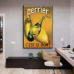 cartel vintage perrier 1