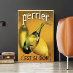 cartel vintage perrier 1
