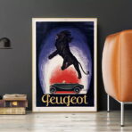 cartel peugeot vintage 1