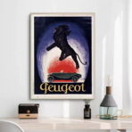 cartel peugeot vintage 1