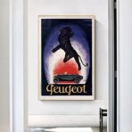 cartel peugeot vintage 1