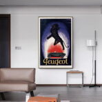 cartel peugeot vintage 1