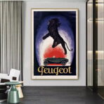 cartel peugeot vintage 1