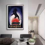 cartel peugeot vintage 1