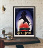 cartel peugeot vintage 1