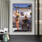 cartel de aviacion pin up