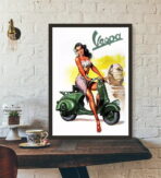 cartel pin up vespa