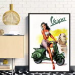 cartel pin up vespa