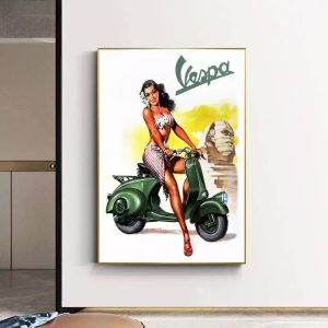 cartel pin up vespa
