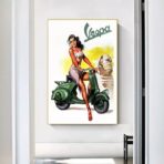 cartel pin up vespa