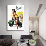 cartel pin up vespa