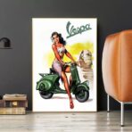 cartel pin up vespa
