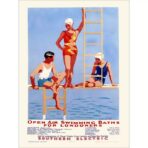 cartel vintage de piscina