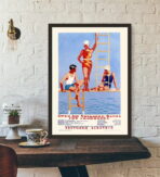 cartel vintage de piscina