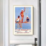 cartel vintage de piscina