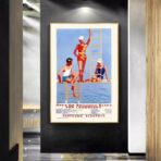 cartel vintage de piscina